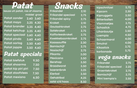Prijs snacks